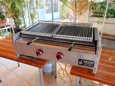 Parrilla de kebab a gas y piedra volcánica — AG-349 — Vista del producto 4