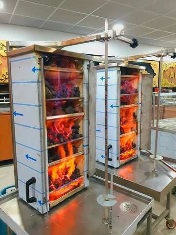 Máquina de kebab a gas y piedra volcánica — AG-354 — Vista del producto 4
