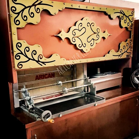 Holzbefeuerte Cağ-Kebab-Grills · Schwarzes Metall · Individuelle Designbeispiele — AG-039 · 6