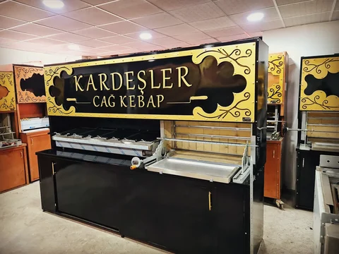 أفران كباب جاغ بالحطب · معدن أسود · أمثلة تصاميم حسب الطلب — AG-290 — منظر المنتج 4