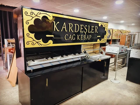 Wood-fired cağ kebab machines · Black metal · Custom design examples — AG-290 · 6