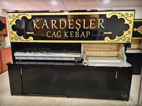 Wood-fired cağ kebab machines · Black metal · Custom design examples — AG-290 · 5