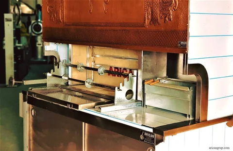 Máquinas de cağ kebab a leña · Acero inoxidable · 200 cm — AG-314 — Vista del producto 3