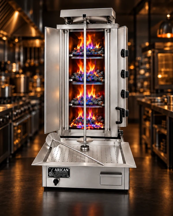 Arican doner machine, interactive 360 degree view