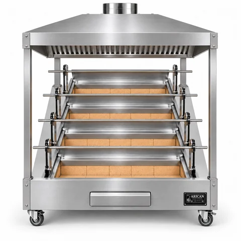 Hähnchengrill mit Haube · 4 Spieße