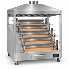 Hähnchengrill mit Haube · 5 Spieße