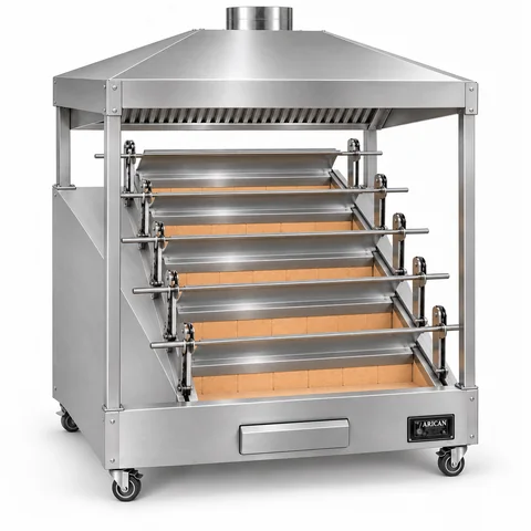 Hähnchengrill mit Haube · 5 Spieße