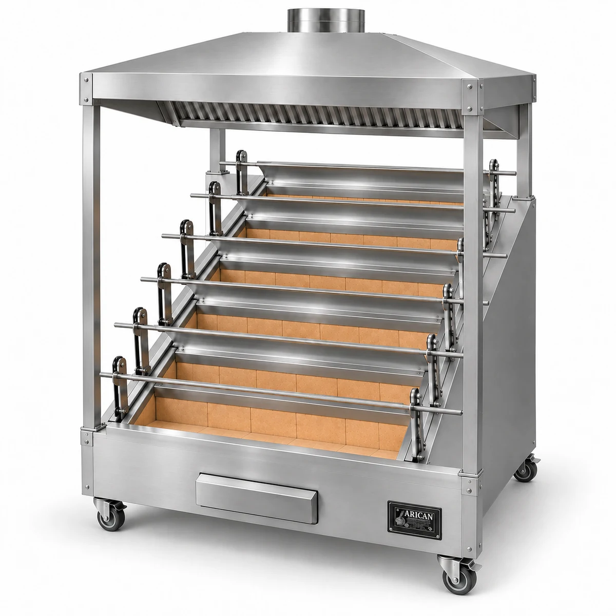 Hähnchengrill mit Haube · 6 Spieße